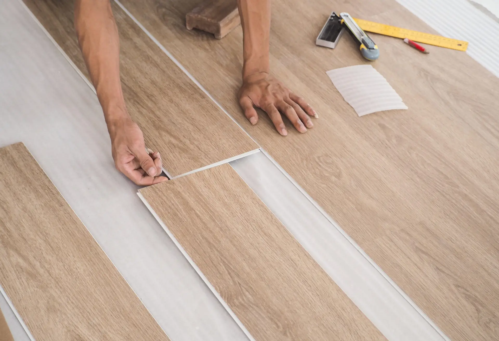 luxury vinyl flooring home installation